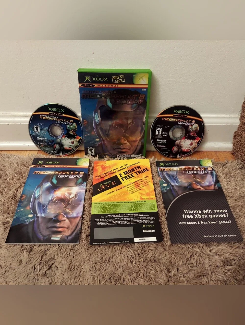 MechAssault 2: Lone Wolf (Microsoft Xbox 2004) Complete Mech assault 2 xbox CIB